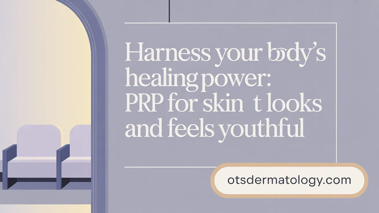 Harness Your Body’s Healing Power: PRP for Skin That Looks and Feels Youthful