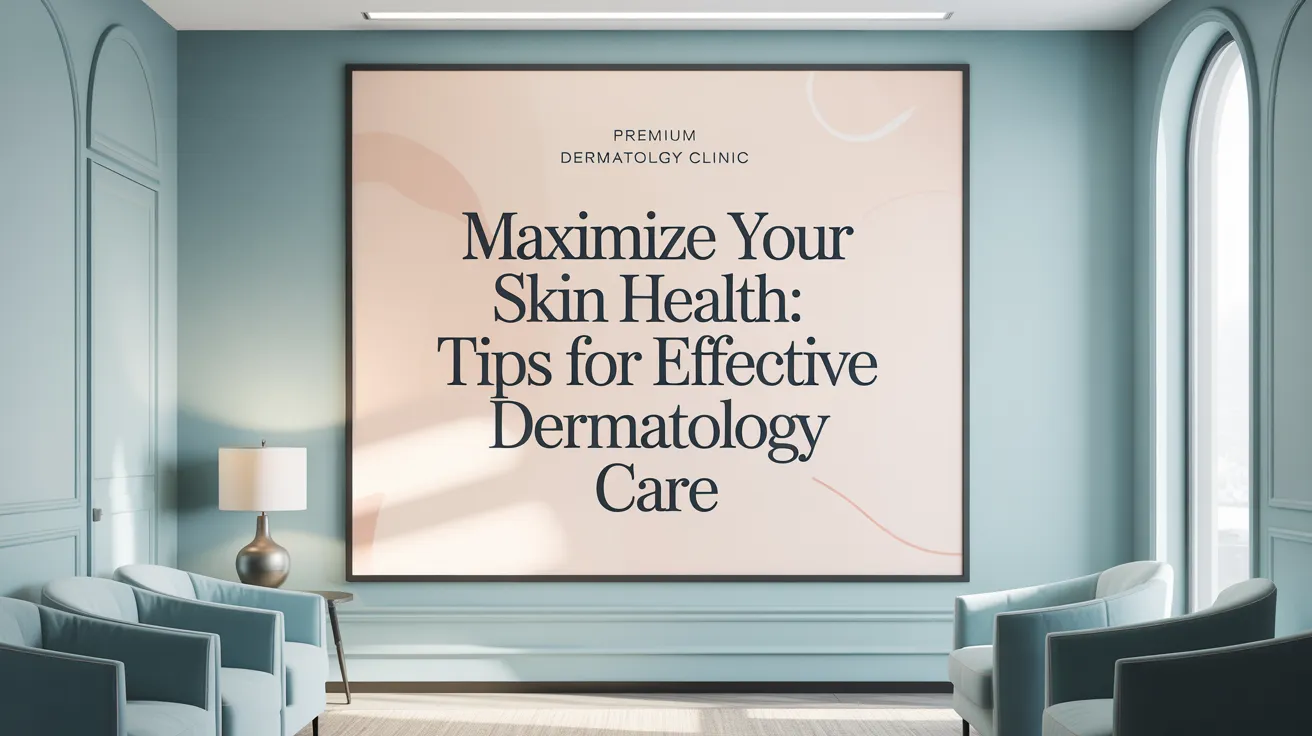 Maximize Your Skin Health: Tips for Effective Dermatology Care