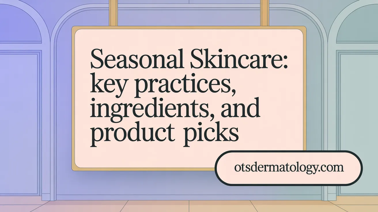 Seasonal Skincare: Key Practices, Ingredients, and Product Picks