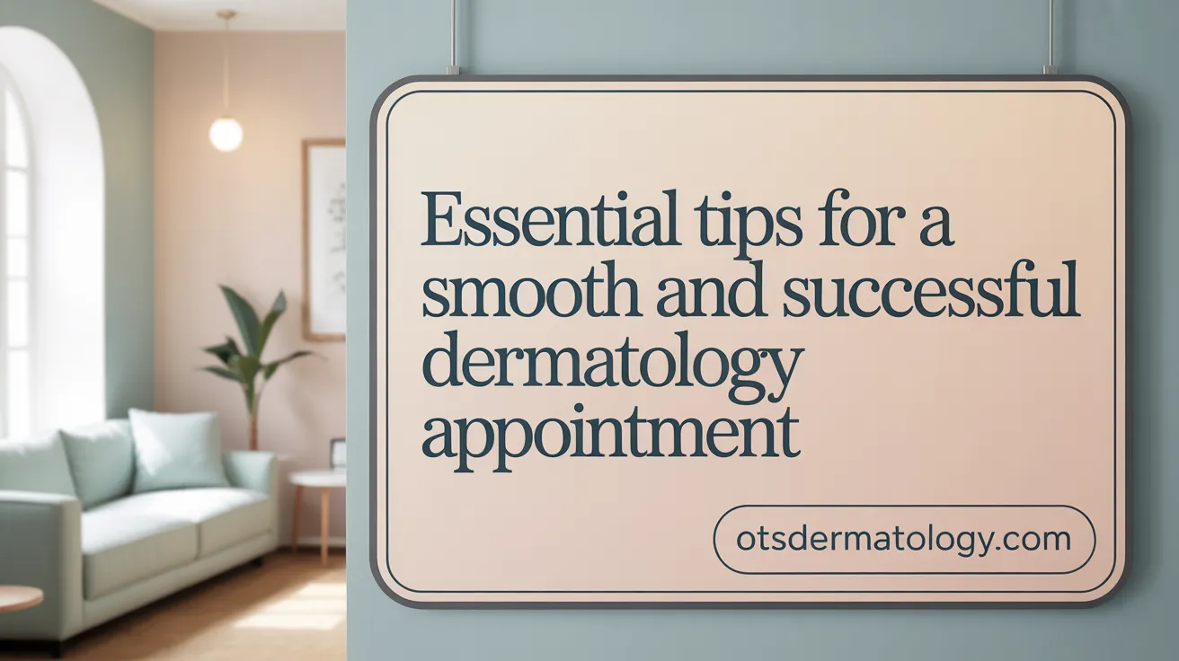 Essential Tips for a Smooth and Successful Dermatology Appointment