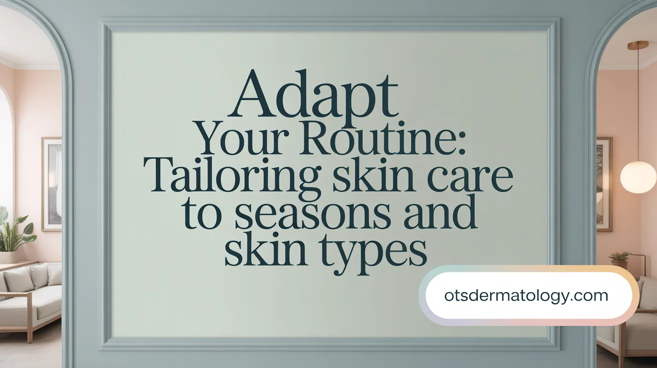 Adapt Your Routine: Tailoring Skin Care to Seasons and Skin Types