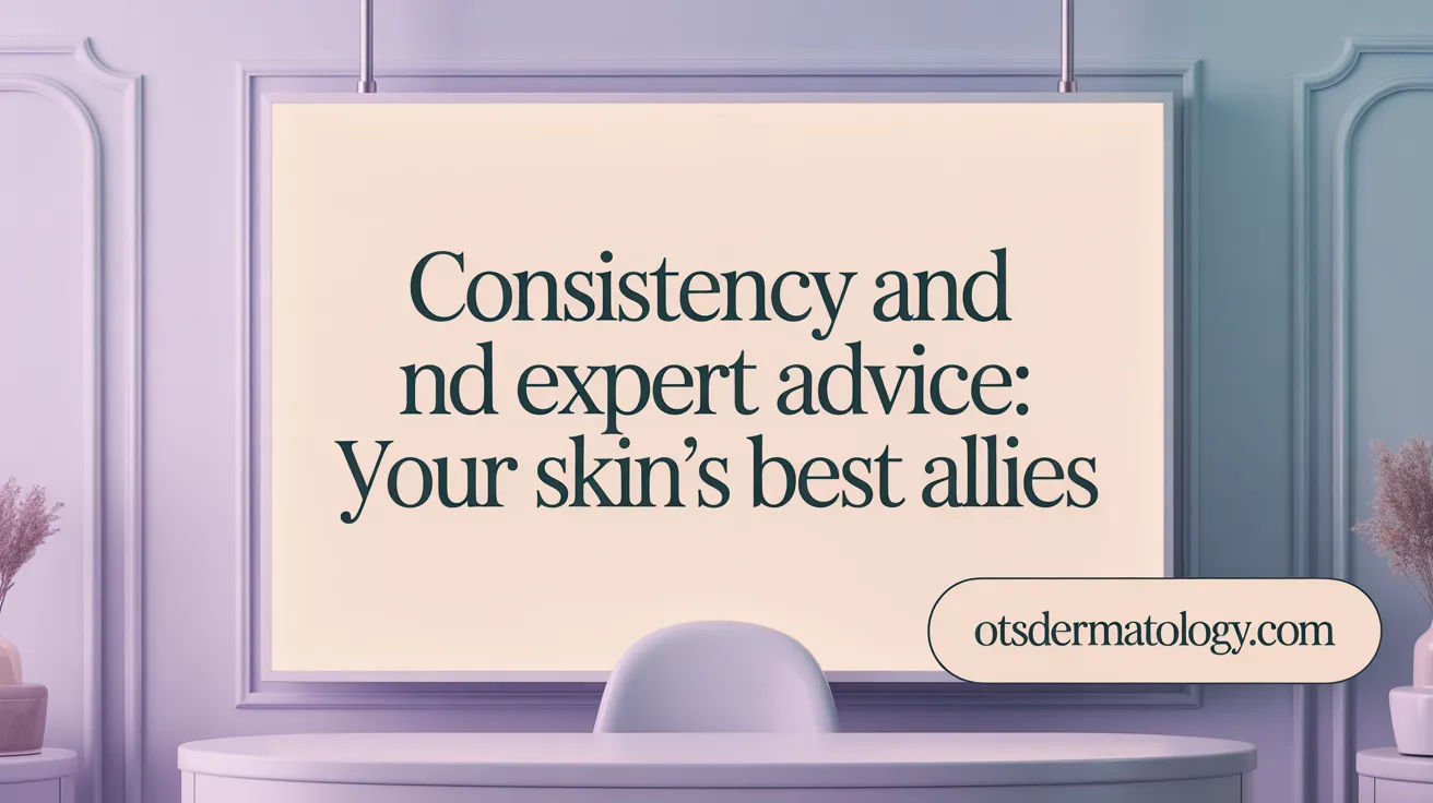 Consistency and Expert Advice: Your Skin’s Best Allies