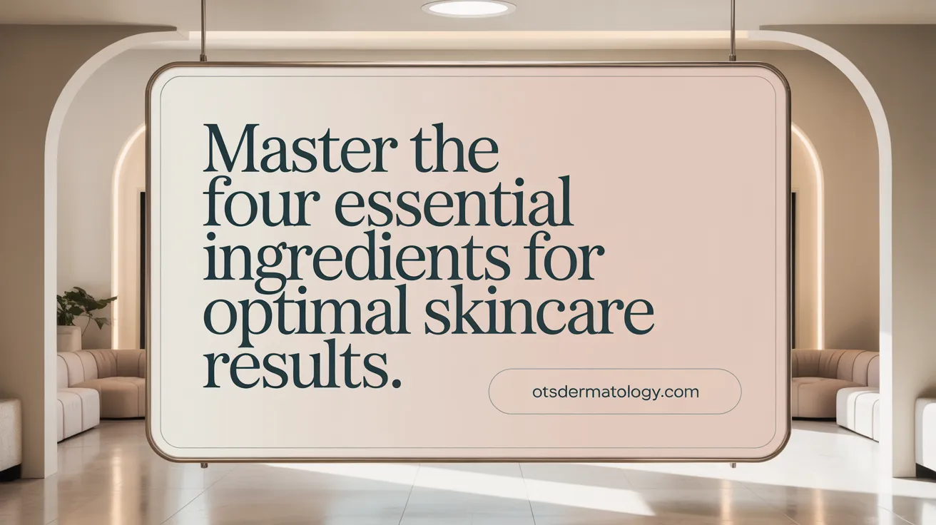 Master the four essential ingredients for optimal skincare results.
