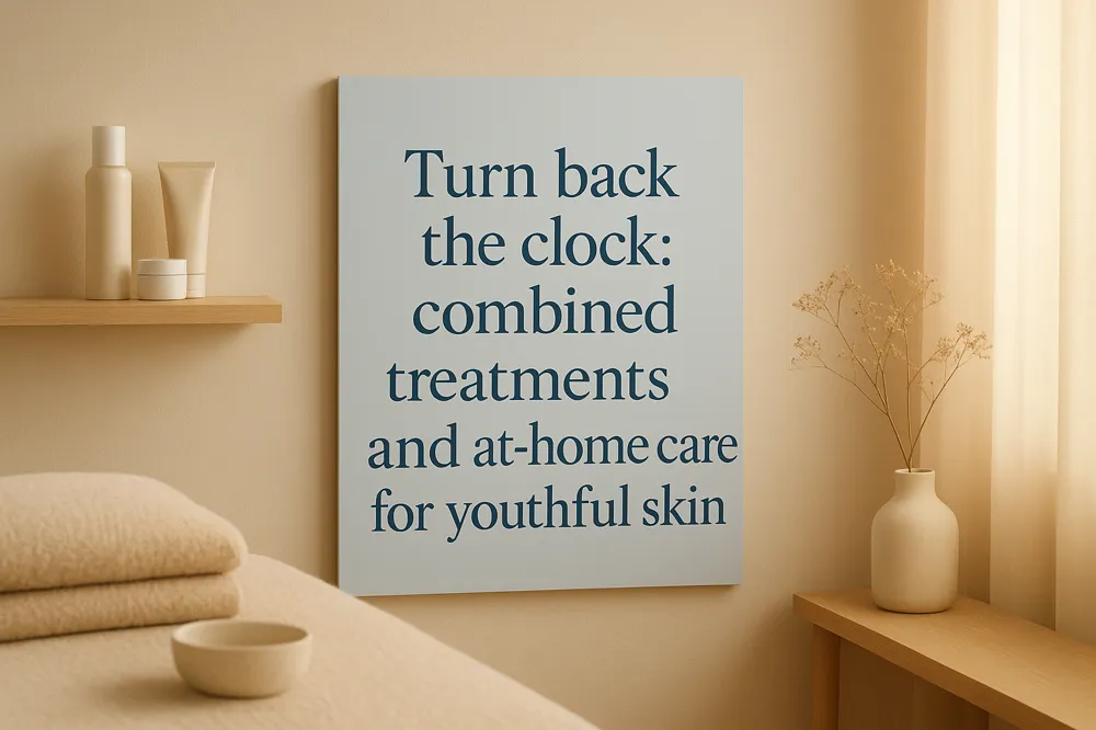 Turn back the clock: combined treatments and at-home care for youthful skin