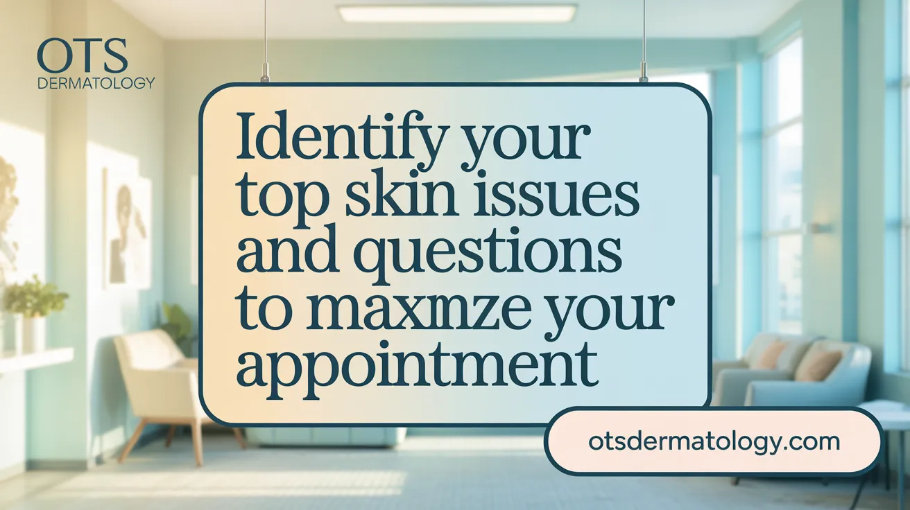 Identify Your Top Skin Issues and Questions to Maximize Your Appointment
