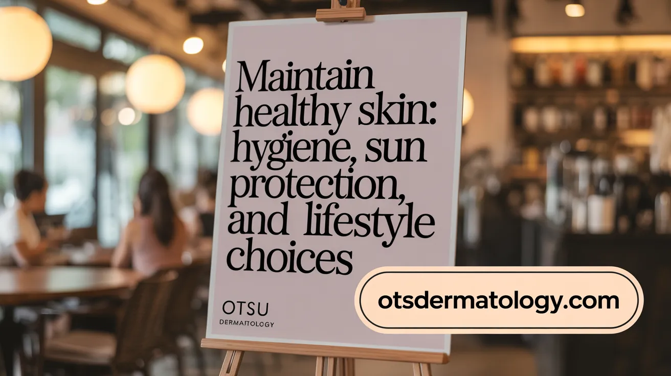Maintain Healthy Skin: Hygiene, Sun Protection, and Lifestyle Choices