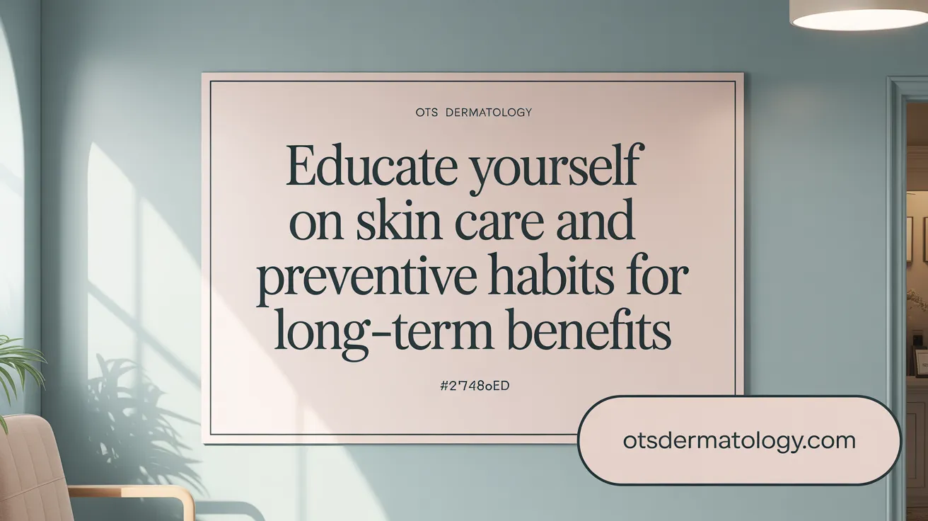 Educate Yourself on Skin Care and Preventive Habits for Long-Term Benefits