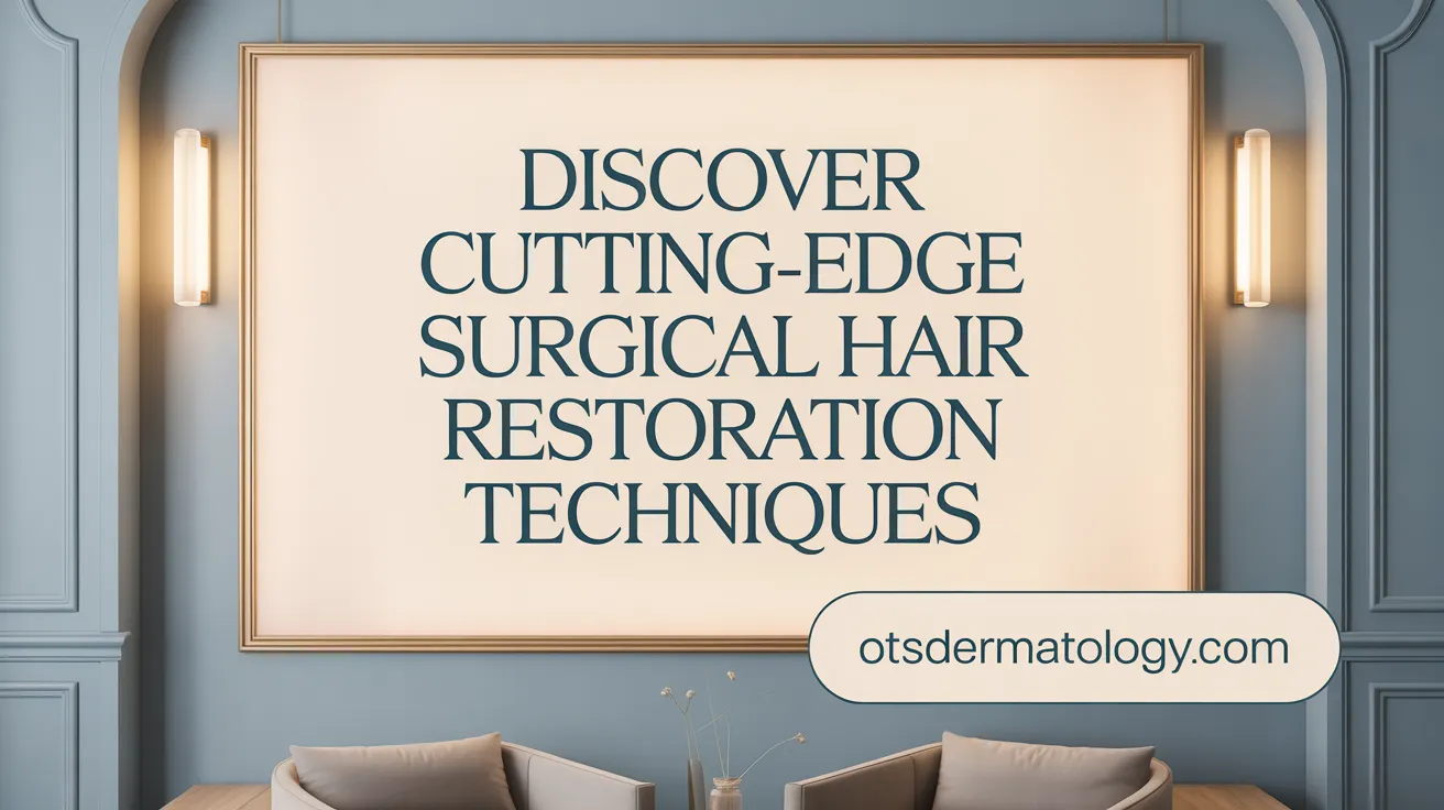 Discover Cutting-Edge Surgical Hair Restoration Techniques