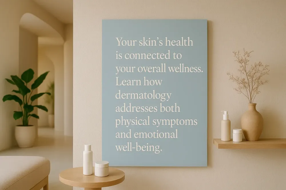 Your skin's health is connected to your overall wellness. Learn how dermatology addresses both physical symptoms and emotional well-being.
