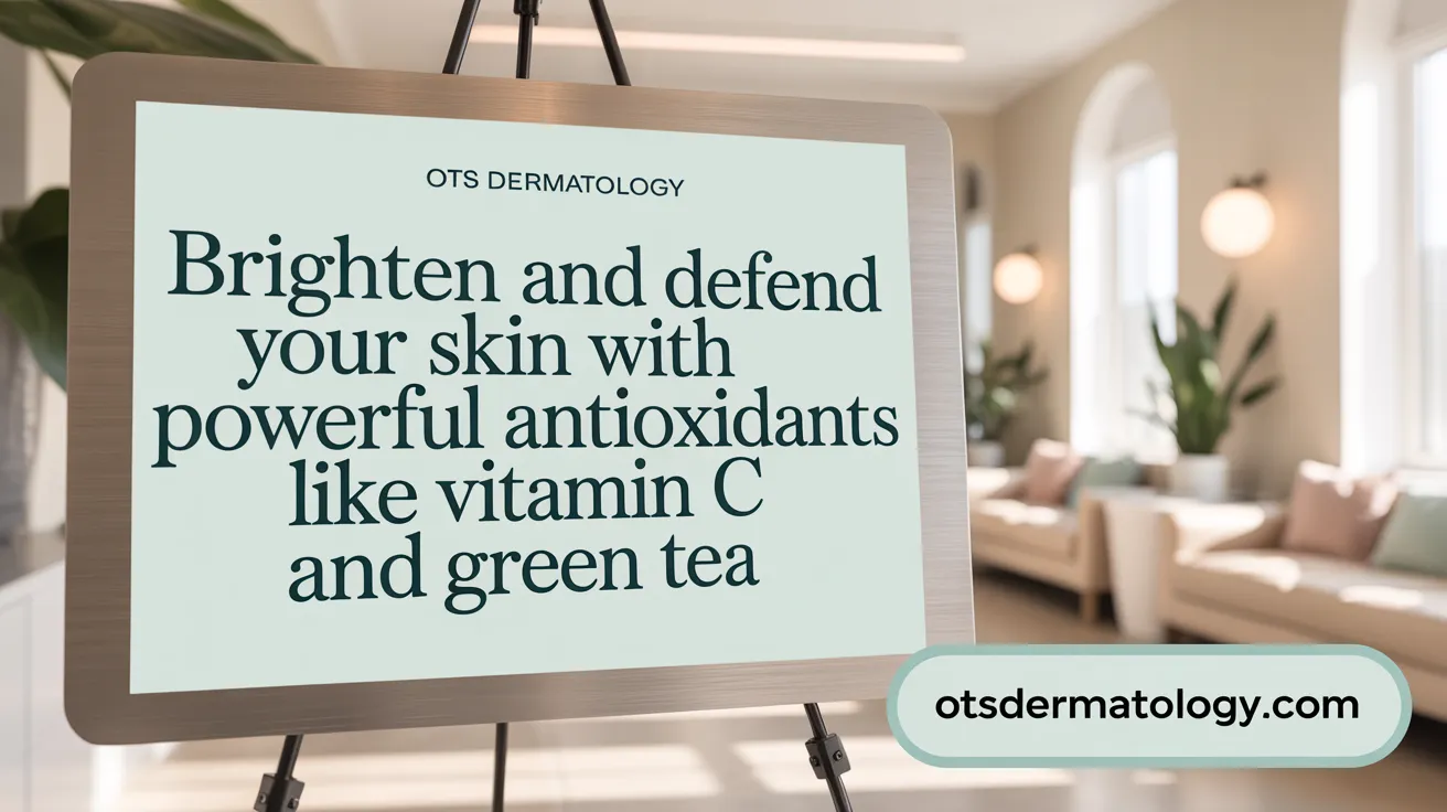 Brighten and defend your skin with powerful antioxidants like vitamin C and green tea.