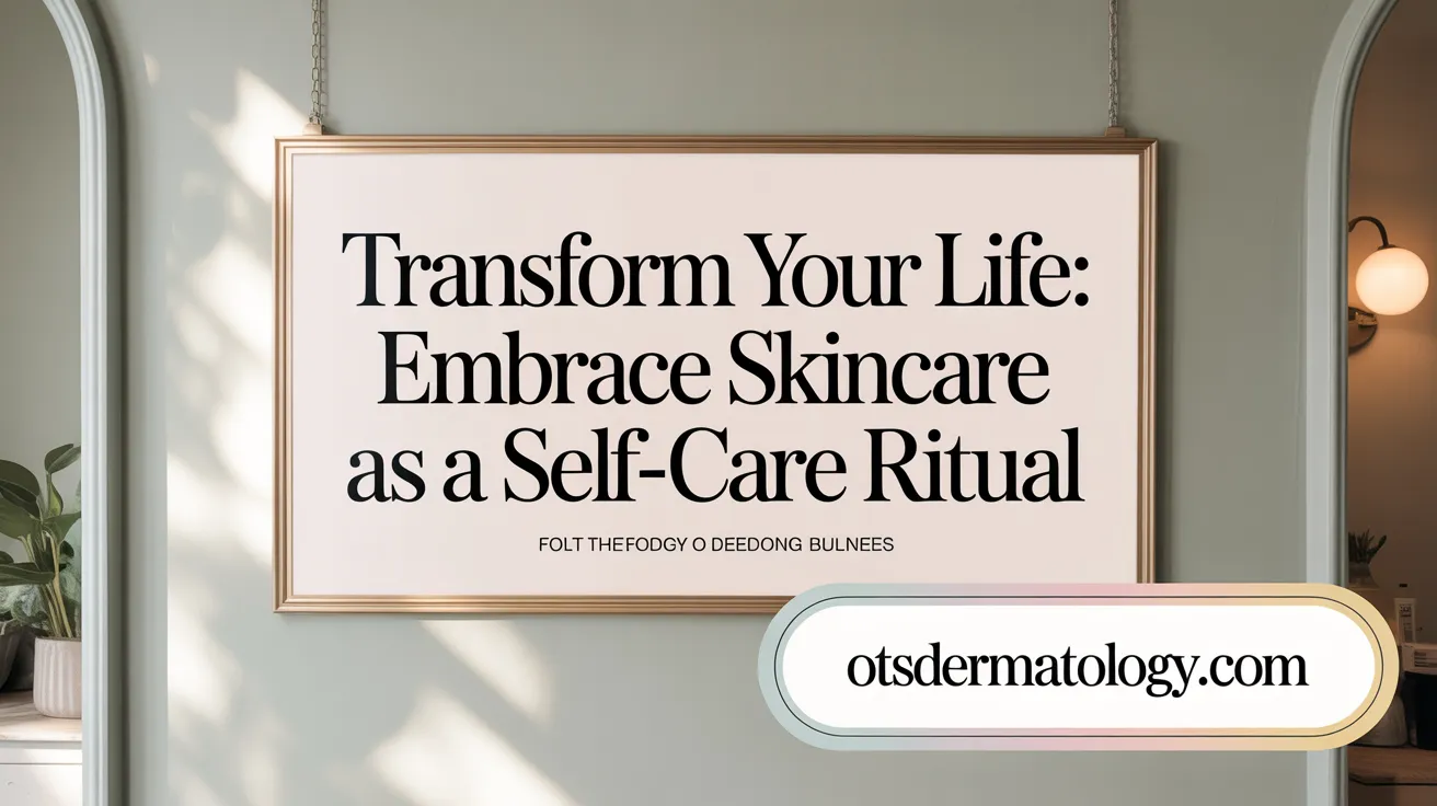 Transform Your Life: Embrace Skincare as a Self-Care Ritual