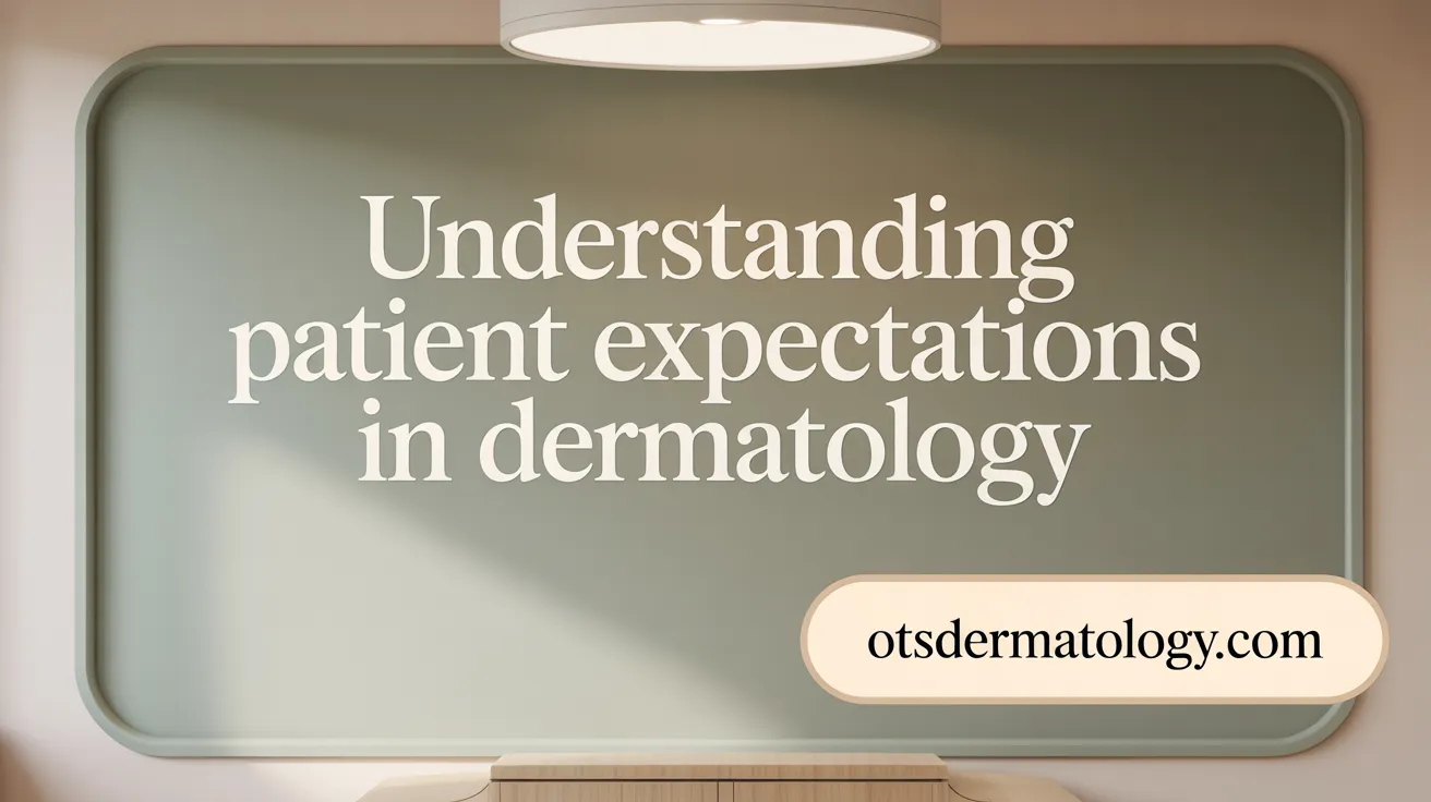 Understanding Patient Expectations in Dermatology