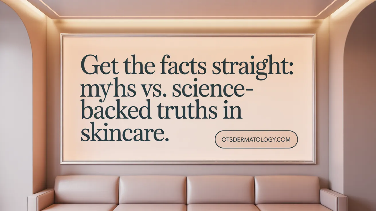 Get the facts straight: Myths vs. science-backed truths in skincare.