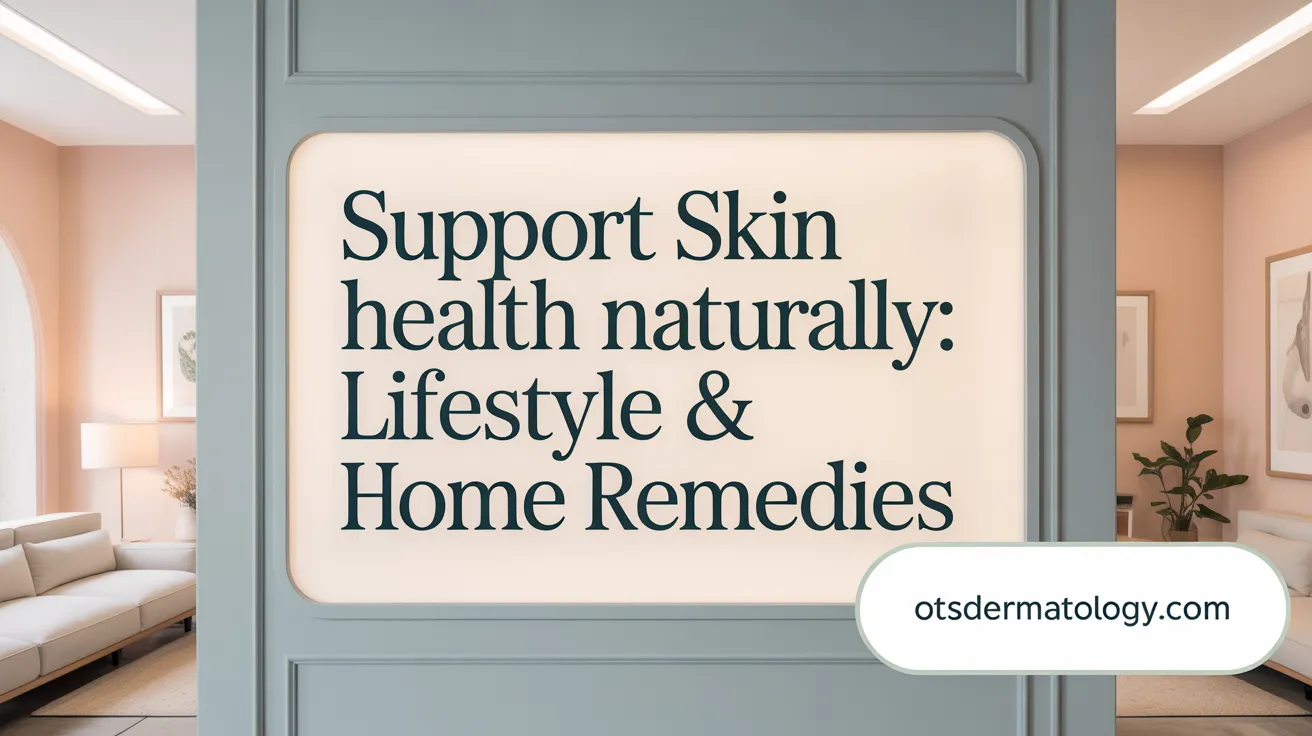 Support Skin Health Naturally: Lifestyle & Home Remedies