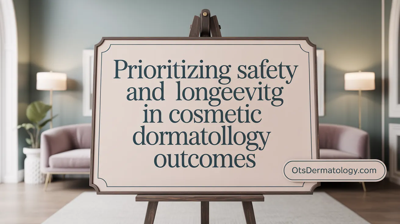 Prioritizing Safety and Longevity in Cosmetic Dermatology Outcomes