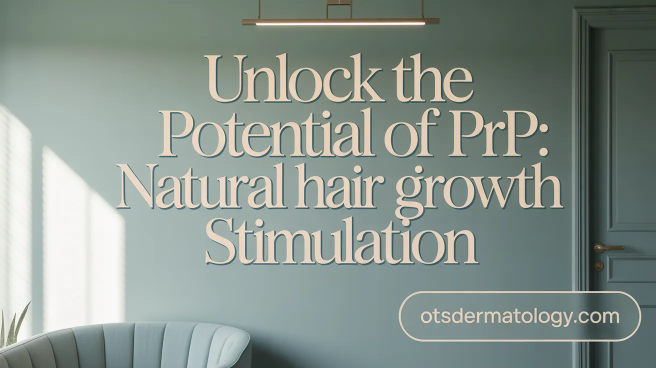 Unlock the Potential of PRP: Natural Hair Growth Stimulation