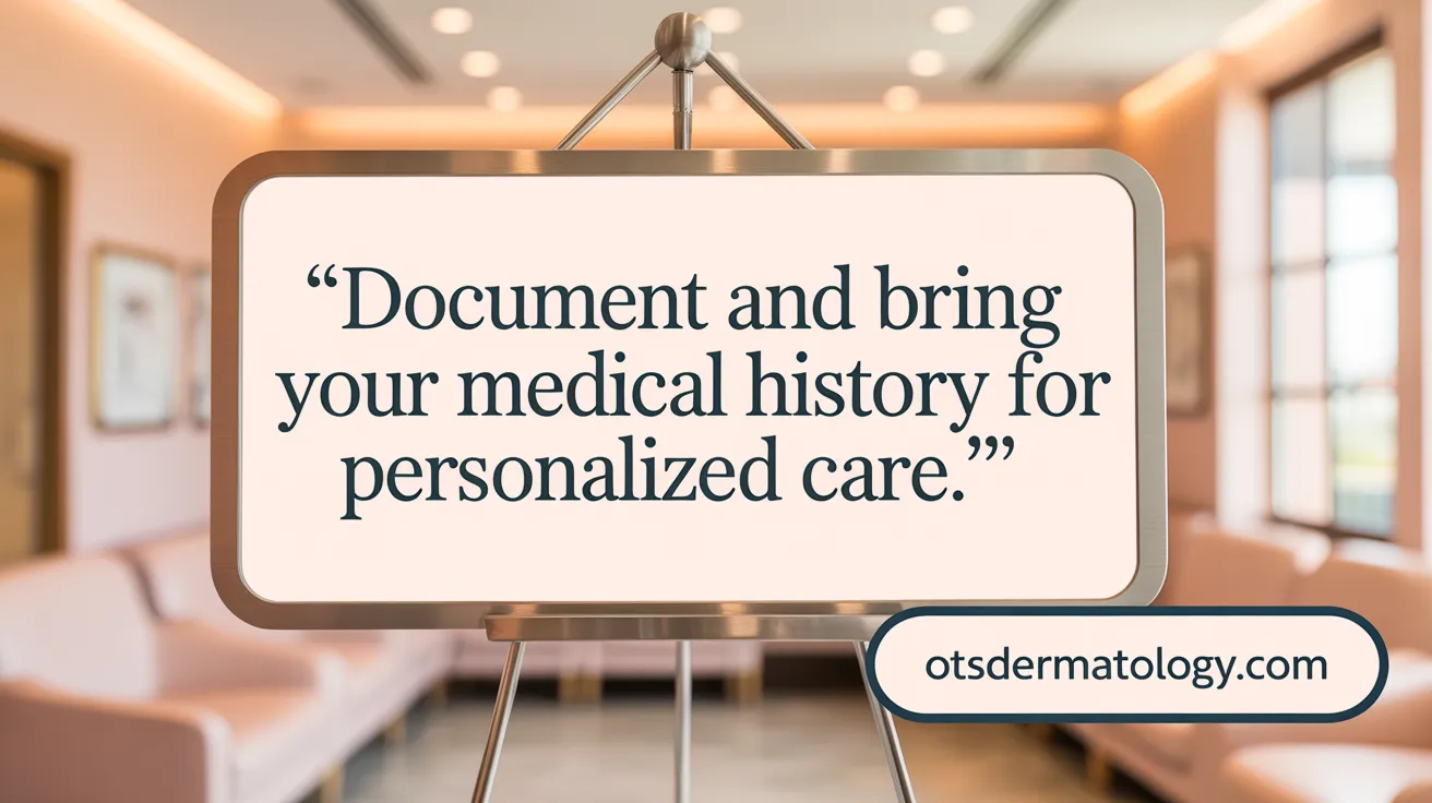 Document and Bring Your Medical History for Personalized Care
