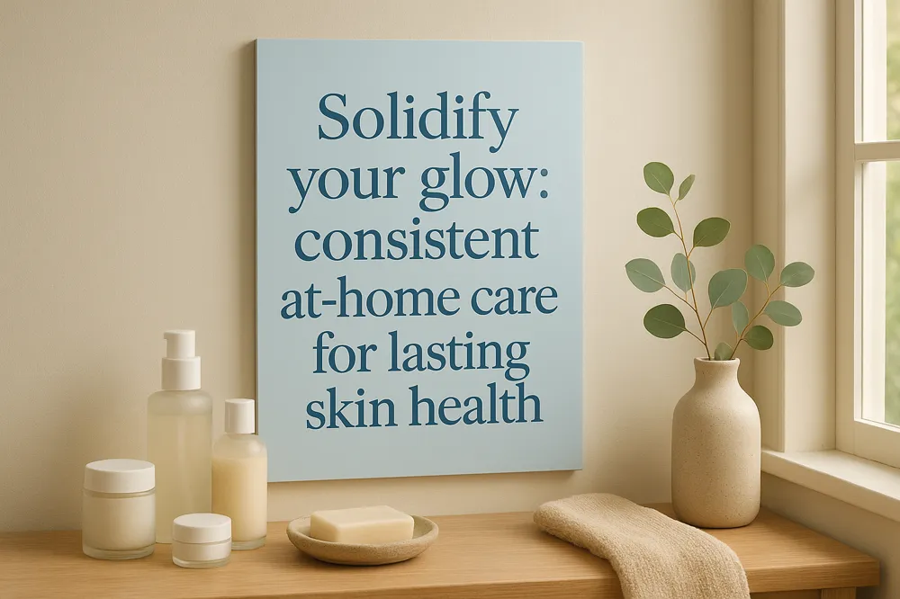 Solidify your glow: consistent at-home care for lasting skin health