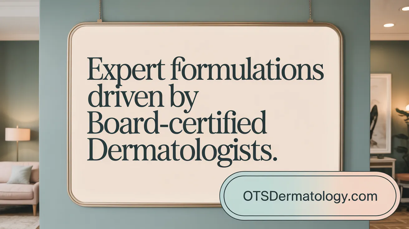 Expert Formulations Driven by Board-Certified Dermatologists