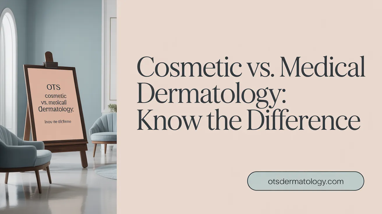 Cosmetic vs. Medical Dermatology: Know the Difference