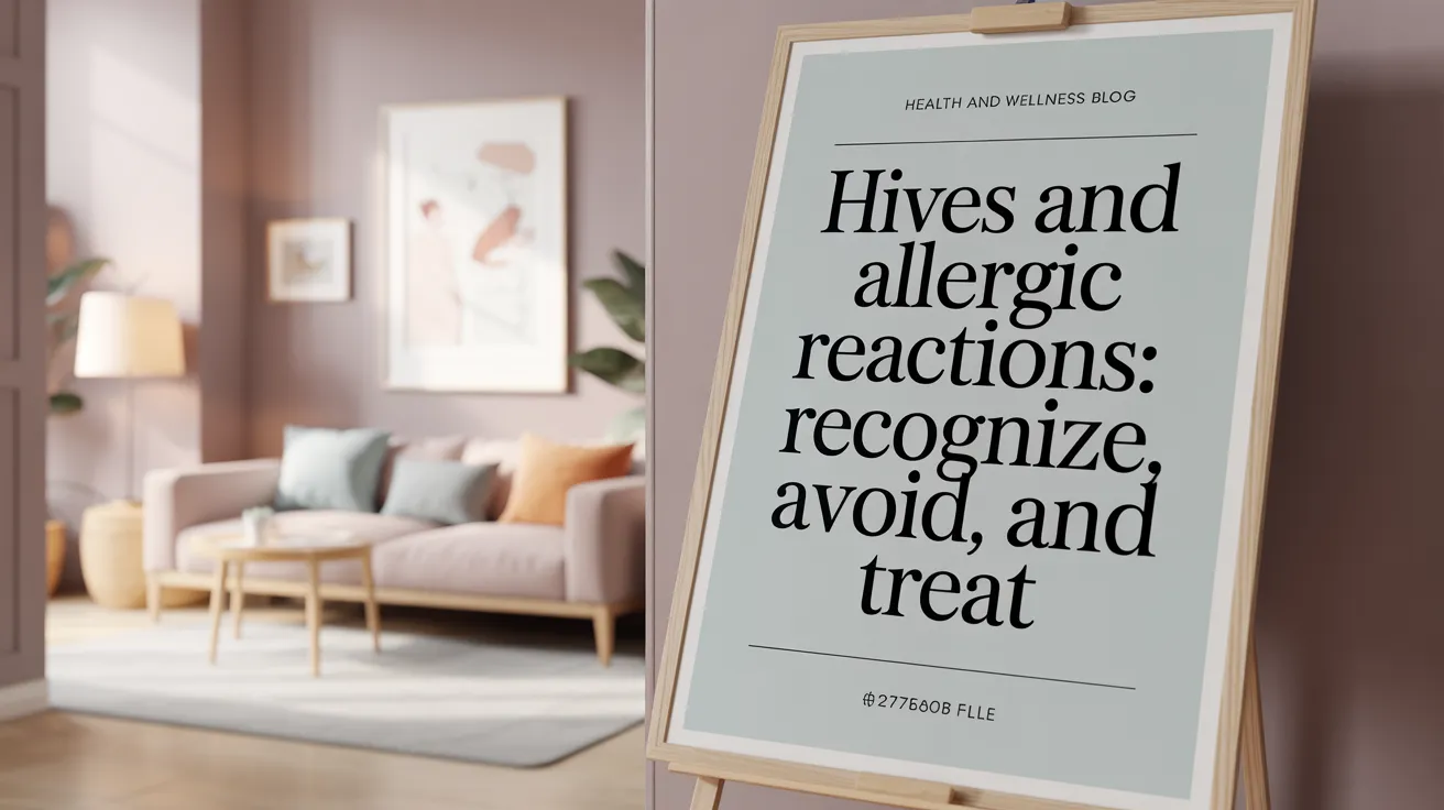 Hives and Allergic Reactions: Recognize, Avoid, and Treat