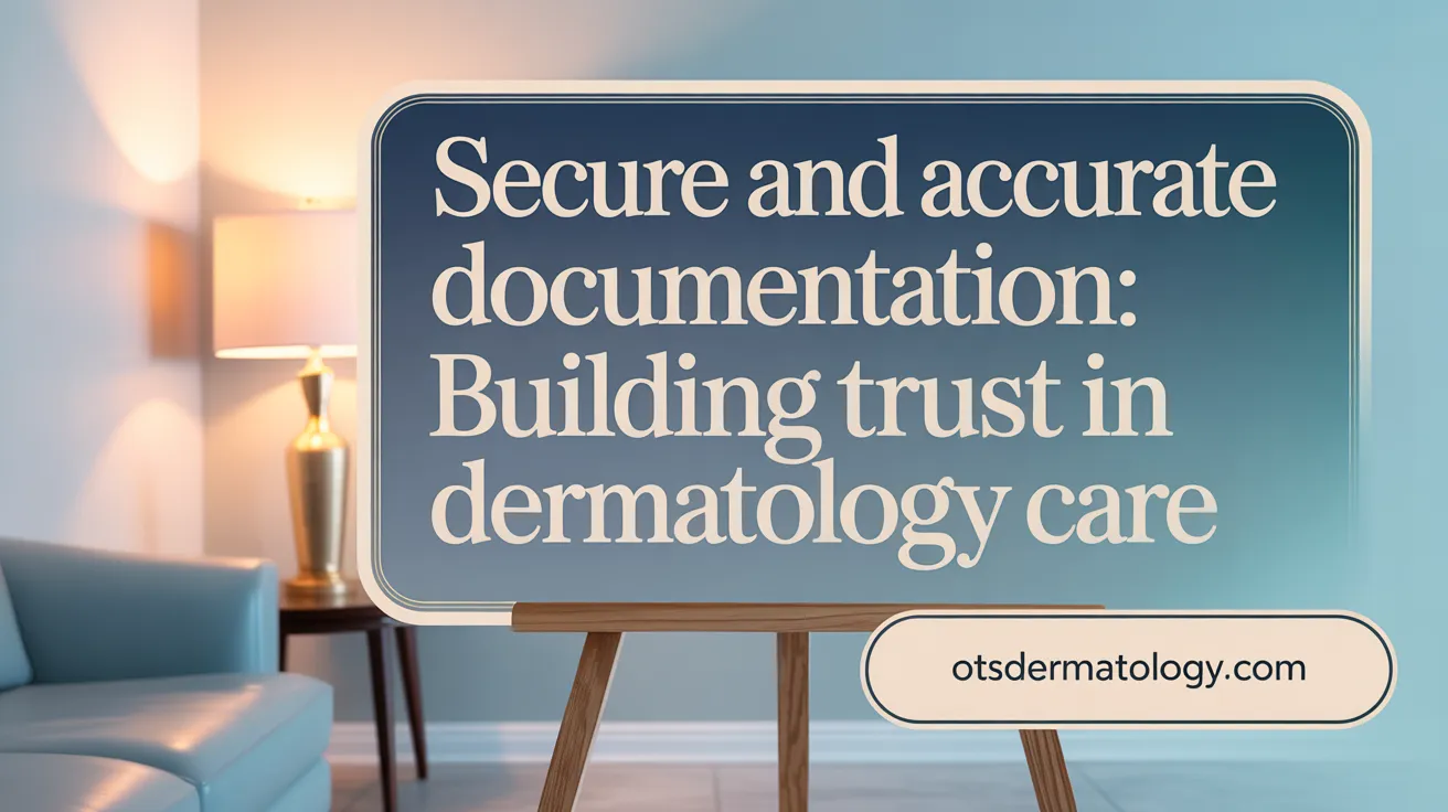 Secure and Accurate Documentation: Building Trust in Dermatology Care