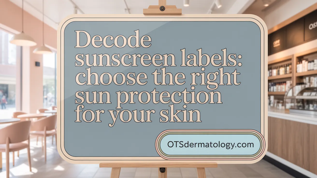 Decode Sunscreen Labels: Choose the Right Sun Protection for Your Skin