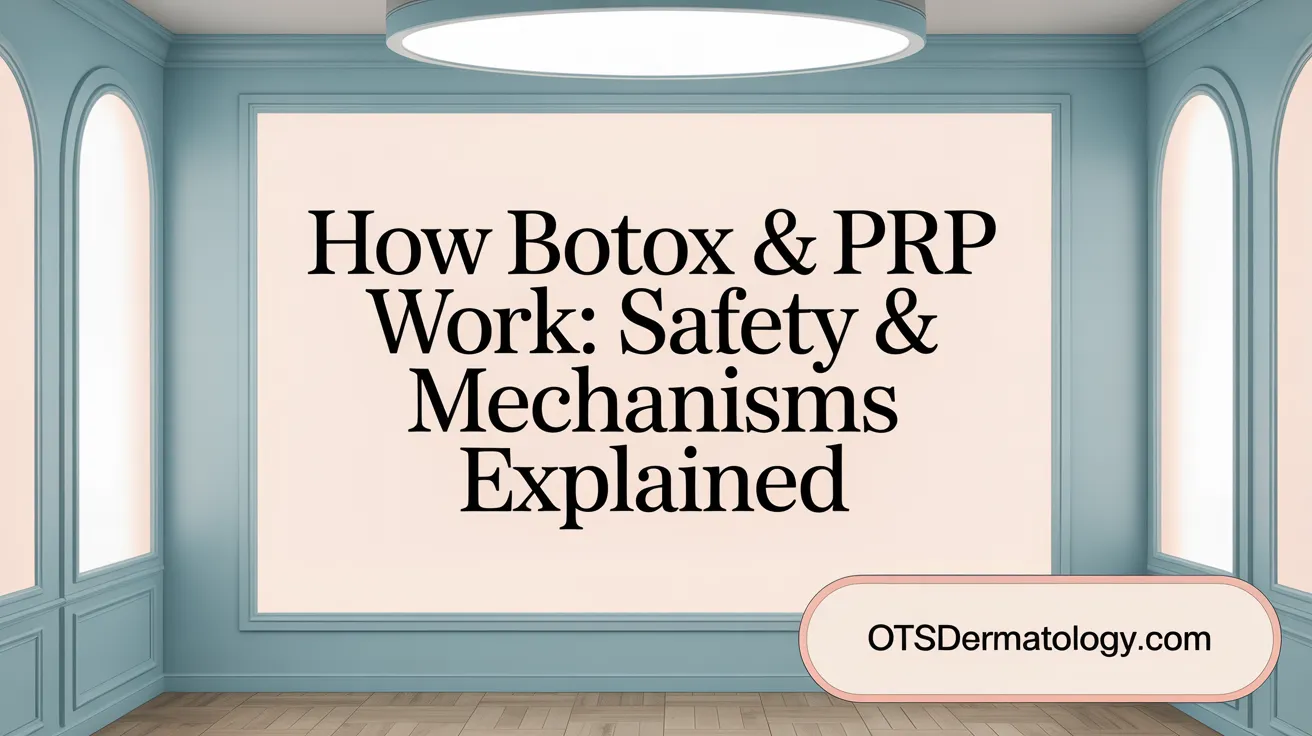 How Botox & PRP Work: Safety & Mechanisms Explained