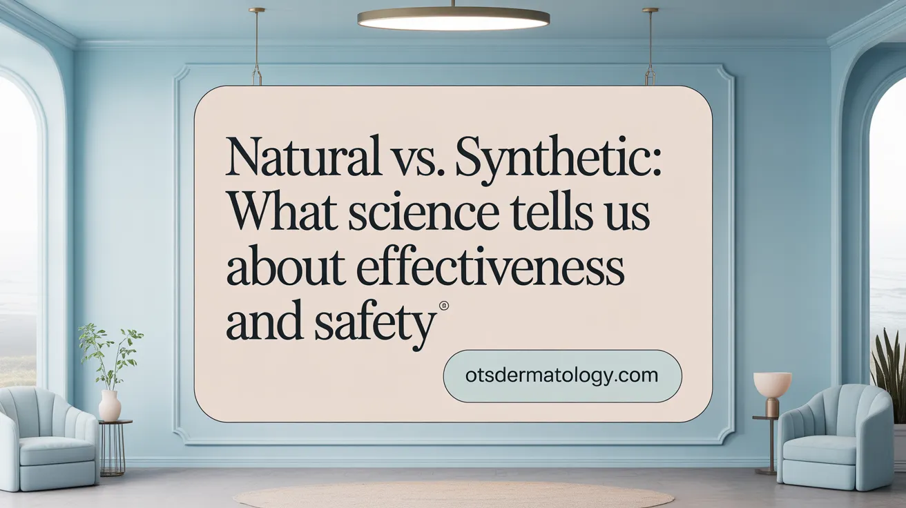 Natural vs. Synthetic: What Science Tells Us About Effectiveness and Safety