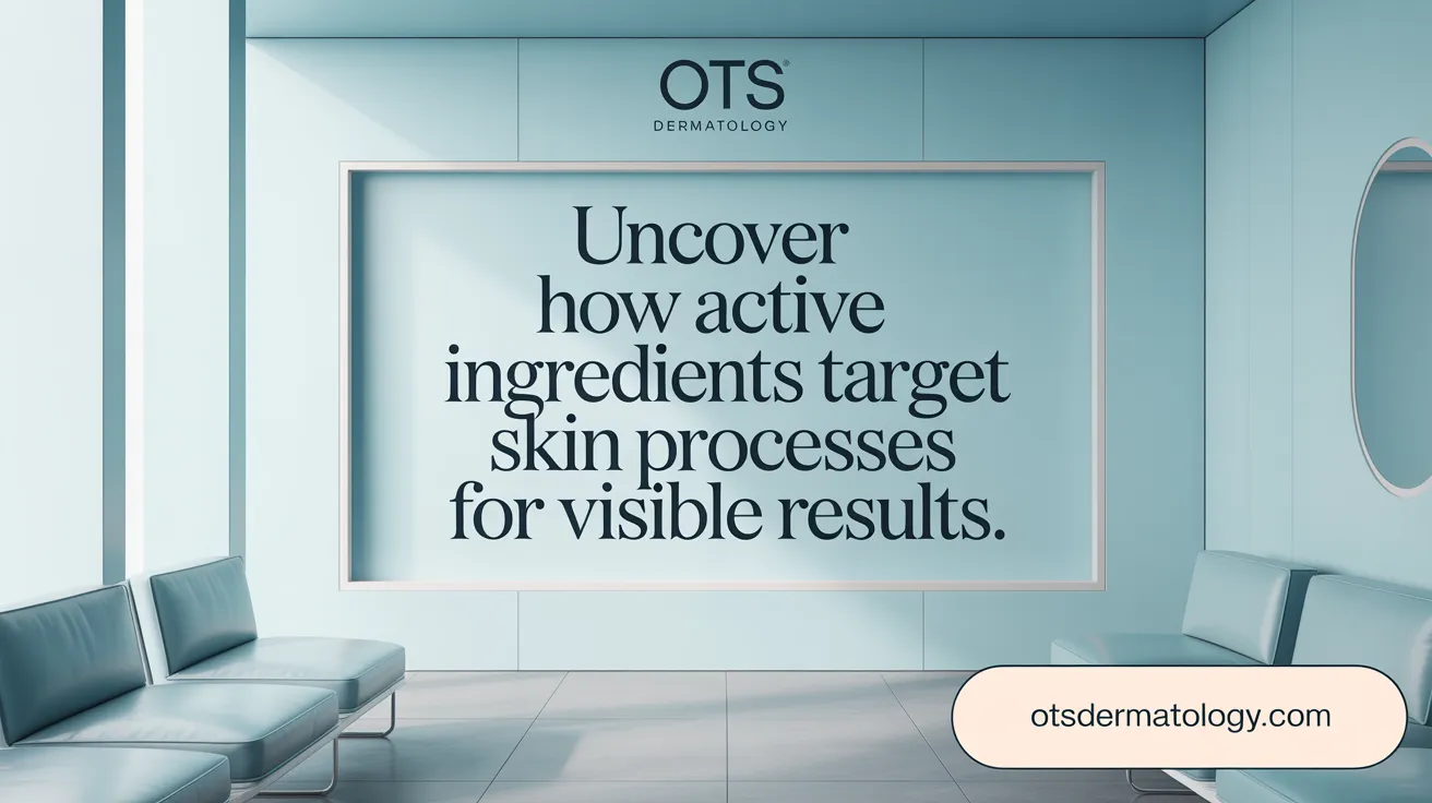 Uncover how active ingredients target skin processes for visible results.