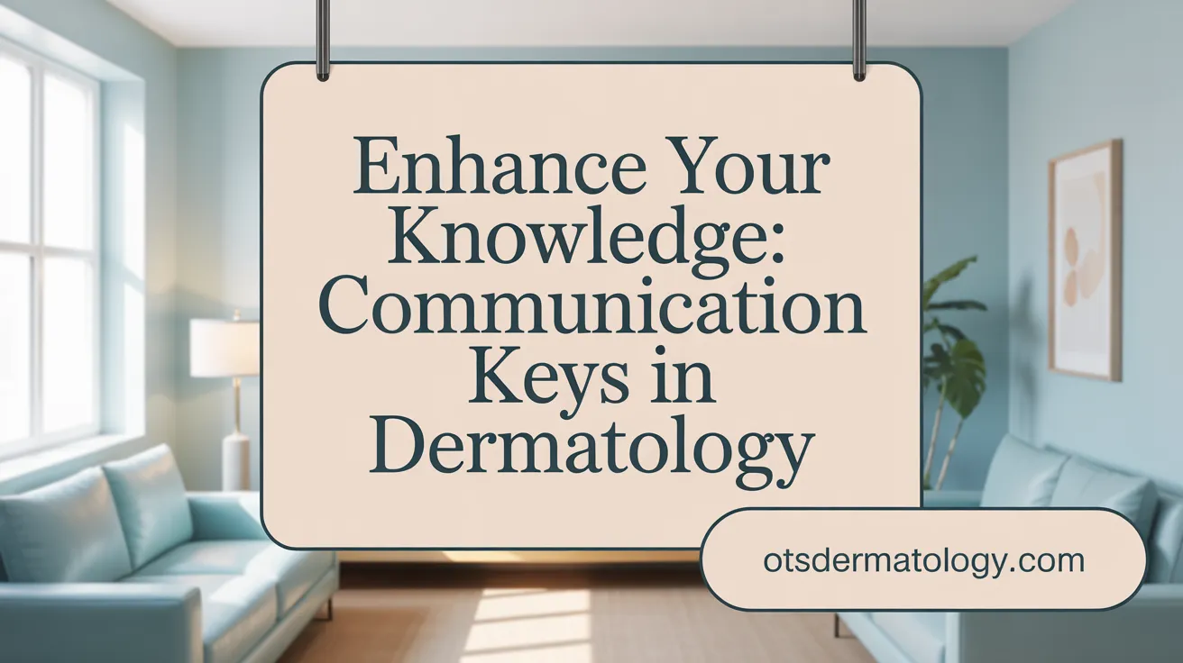 Enhance Your Knowledge: Communication Keys in Dermatology