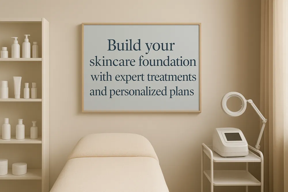 Build your skincare foundation with expert treatments and personalized plans