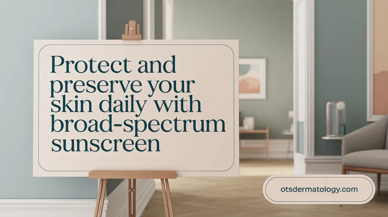 Protect and Preserve Your Skin Daily with Broad-Spectrum Sunscreen