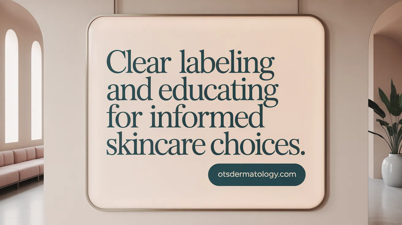 Clear Labeling and Education for Informed Skincare Choices
