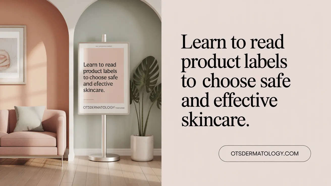 Learn to read product labels to choose safe and effective skincare.