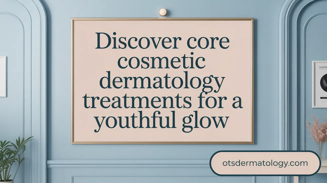 Discover Core Cosmetic Dermatology Treatments for a Youthful Glow