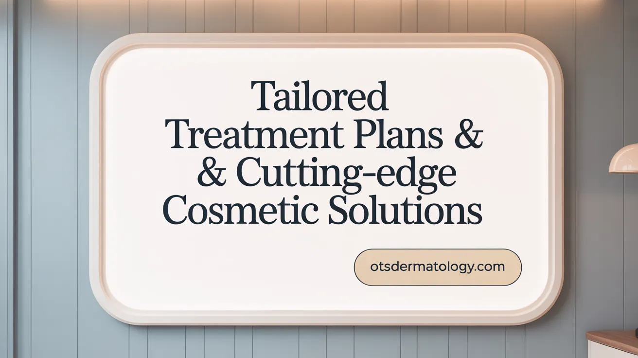 Tailored Treatment Plans & Cutting-Edge Cosmetic Solutions