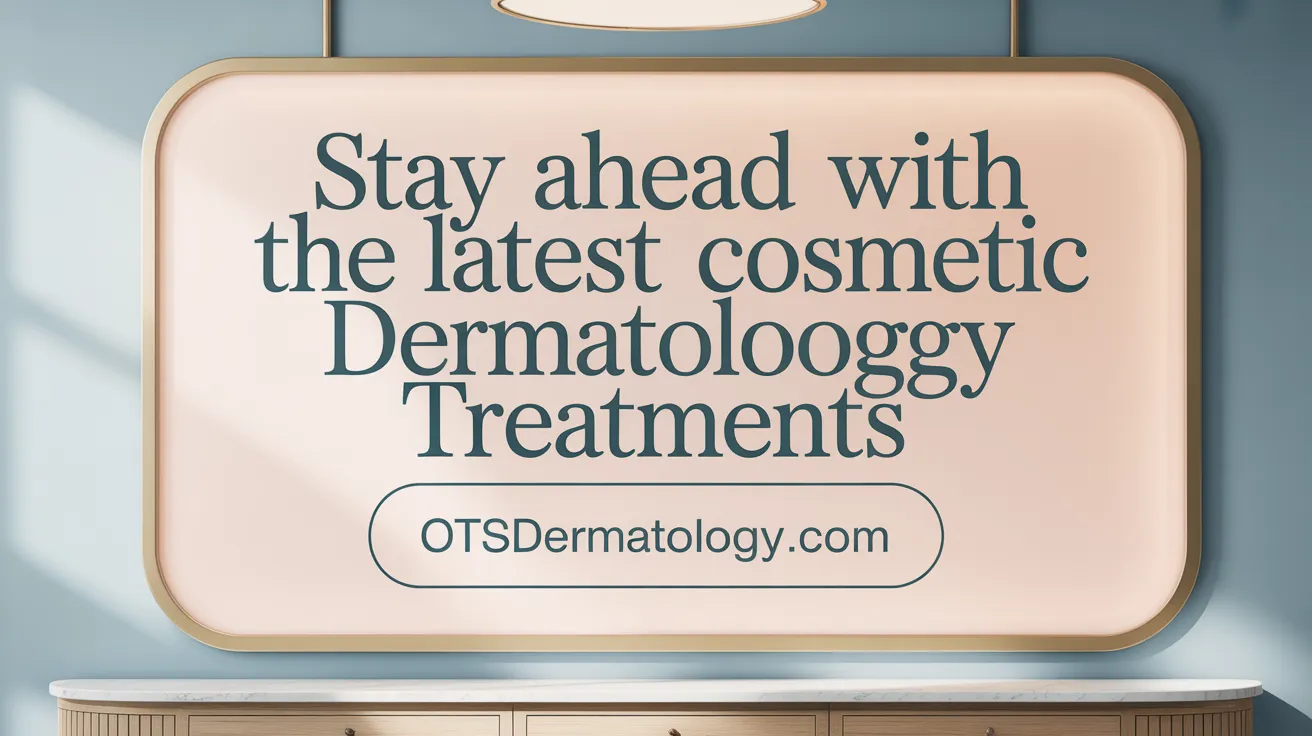 Stay Ahead with the Latest Cosmetic Dermatology Treatments