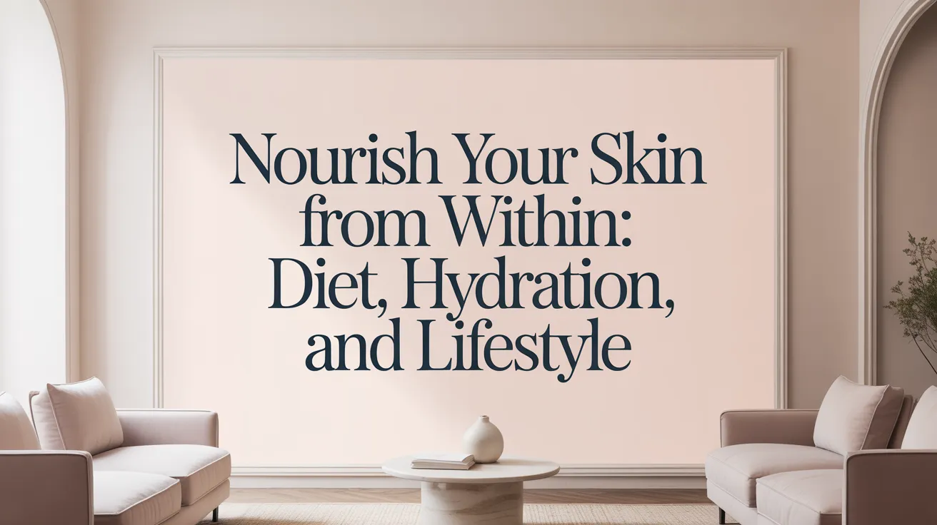 Nourish Your Skin From Within: Diet, Hydration, and Lifestyle