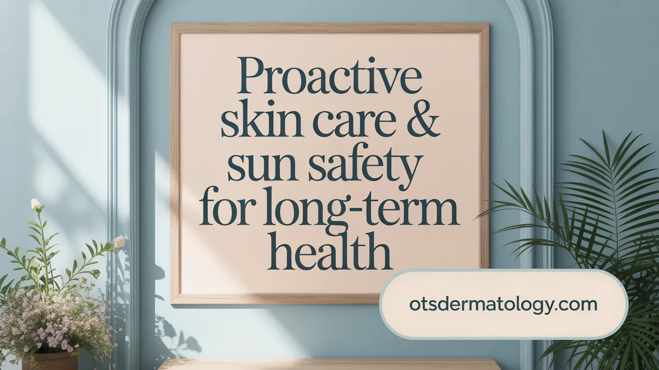 Proactive Skin Care & Sun Safety for Long-term Health