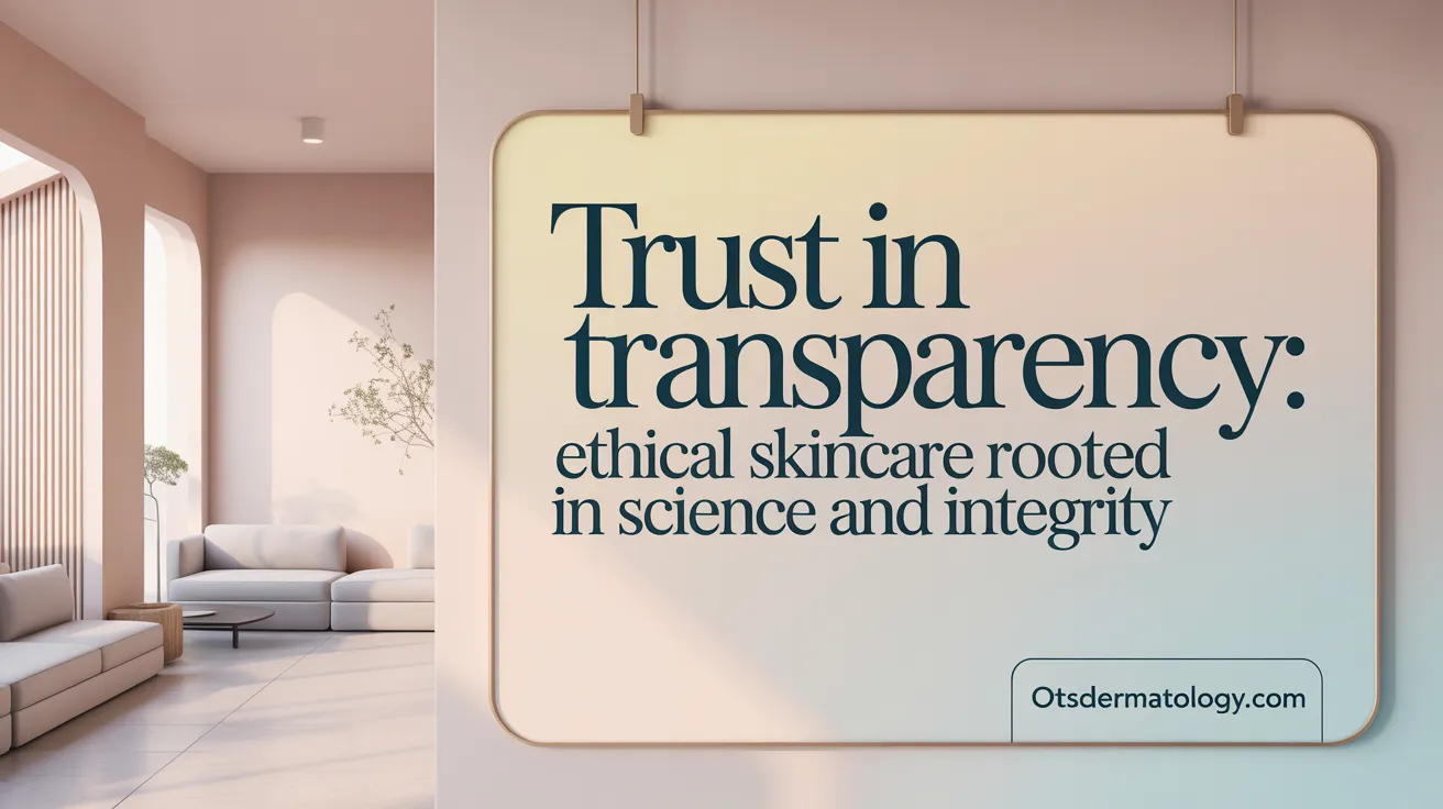 Trust in Transparency: Ethical Skincare Rooted in Science and Integrity