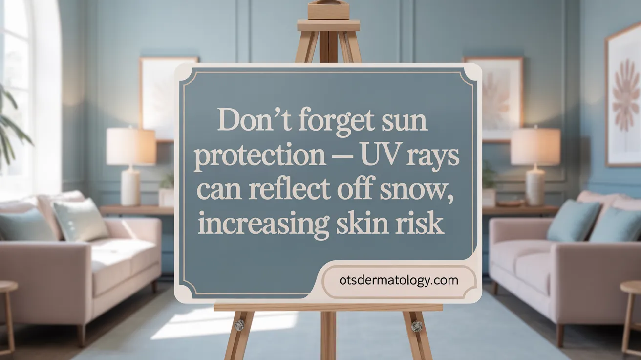 Don’t forget sun protection — UV rays can reflect off snow, increasing skin risk