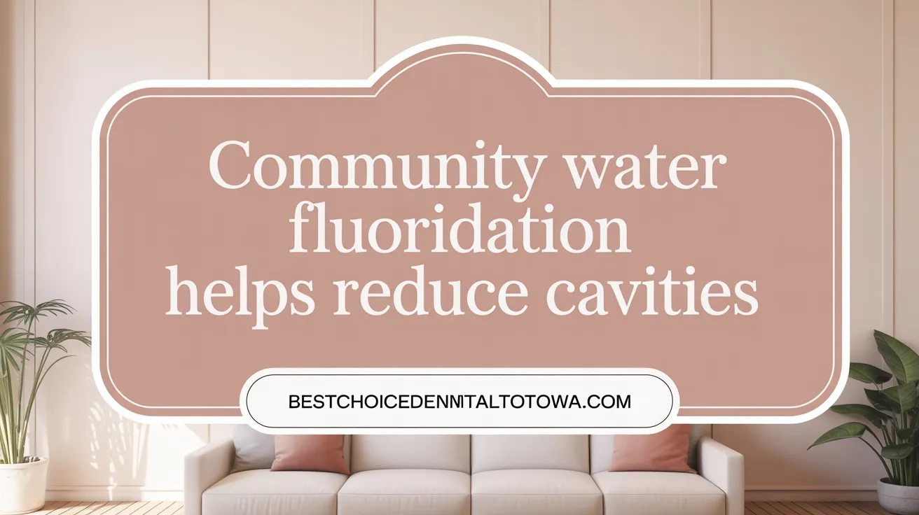 Community Water Fluoridation Helps Reduce Cavities