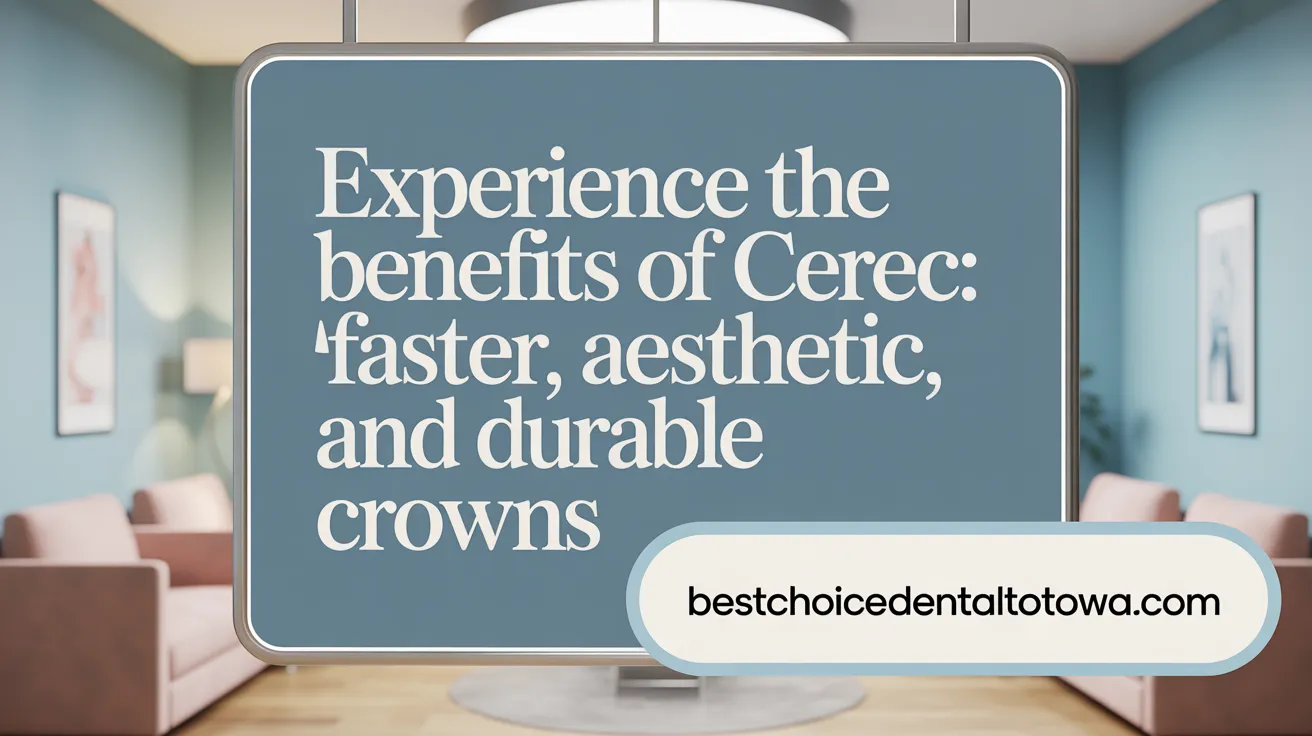 Experience the Benefits of CEREC: Faster, Aesthetic, and Durable Crowns