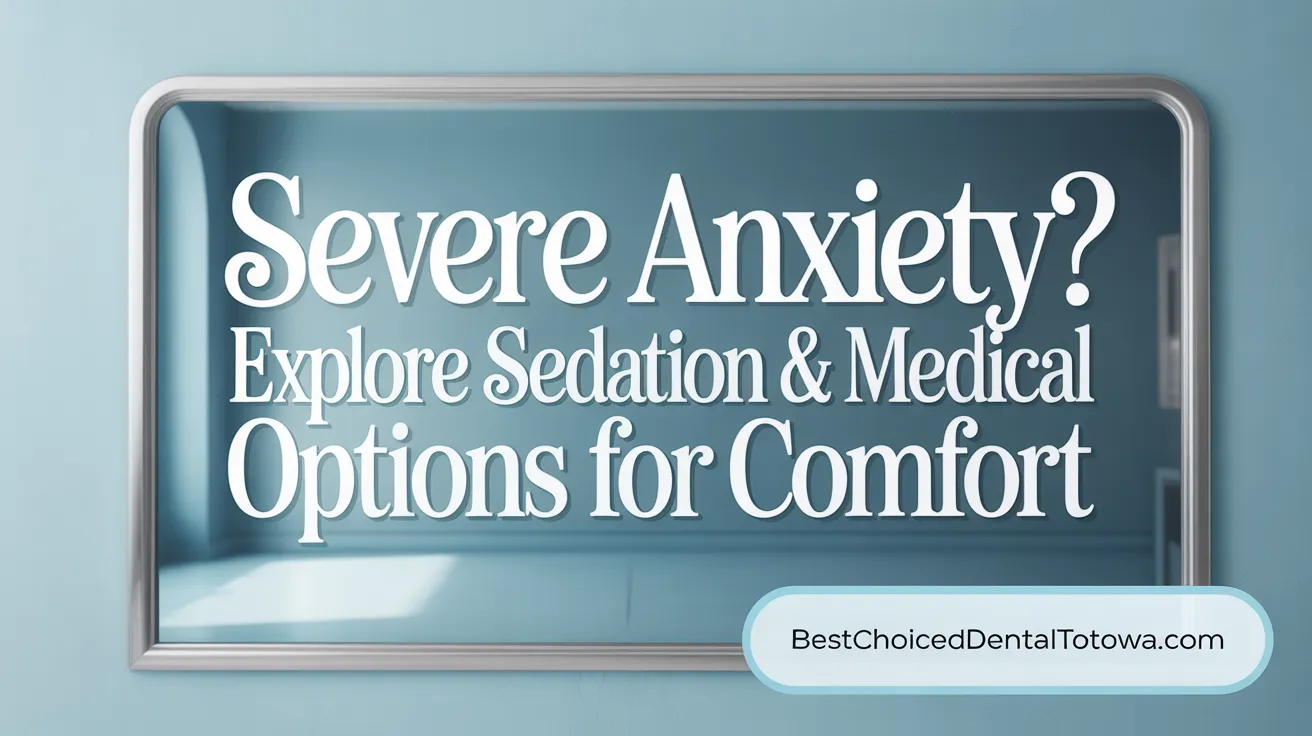 Severe Anxiety? Explore Sedation & Medical Options for Comfort