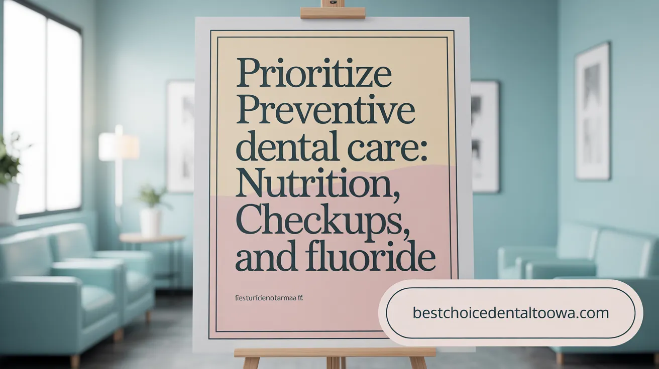 Prioritize Preventive Dental Care: Nutrition, Checkups, and Fluoride