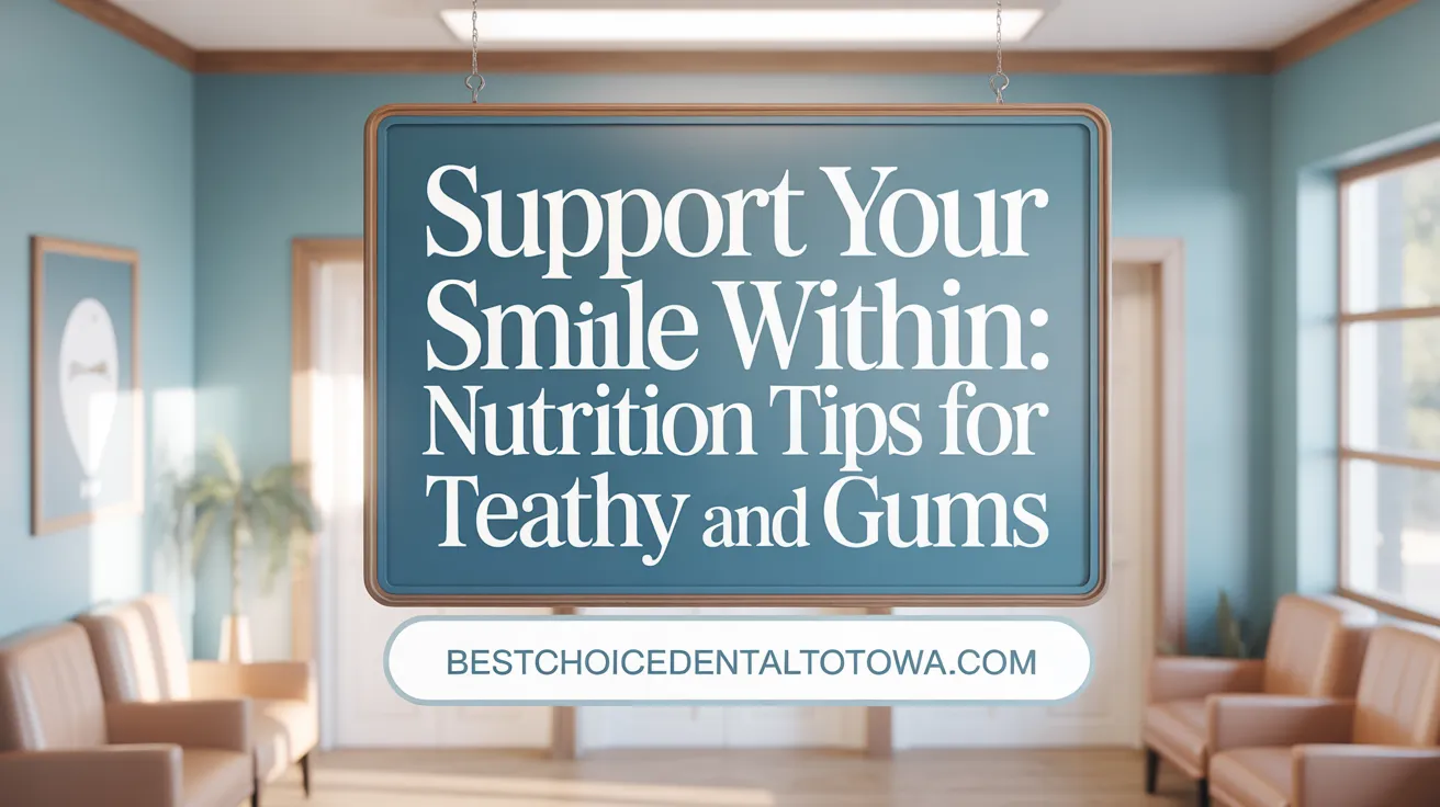 Support your smile from within: Nutrition tips for healthy teeth and gums