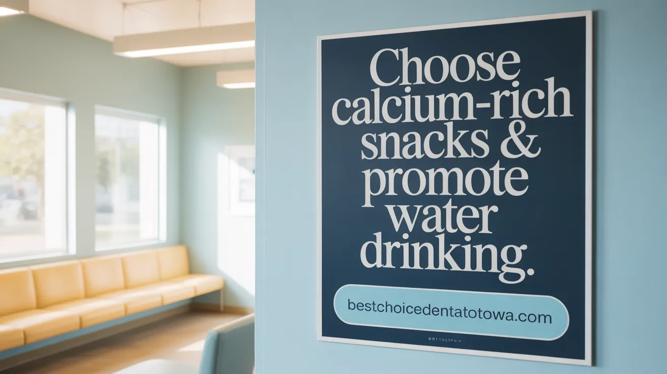 Choose Calcium-Rich Snacks & Promote Water Drinking