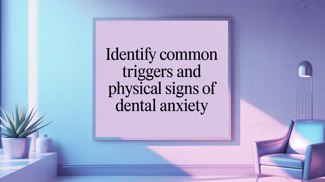 Identify Common Triggers and Physical Signs of Dental Anxiety