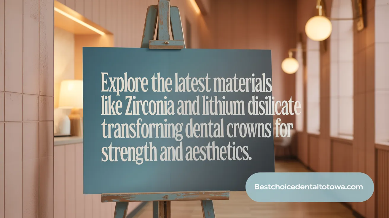 Explore the latest materials like zirconia and lithium disilicate transforming dental crowns for strength and aesthetics.